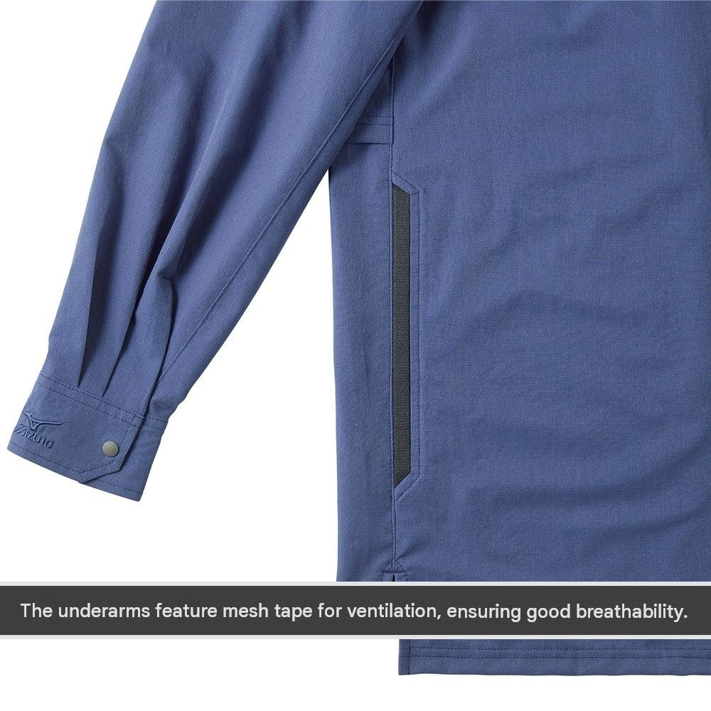 Mizuno Stretch Front Opening Long Sleeve Shirt F2JAD360