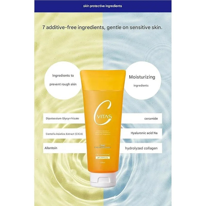 CVITAS C Cleansing Gel – Vitamin C Makeup Remover Gel (200 ml)