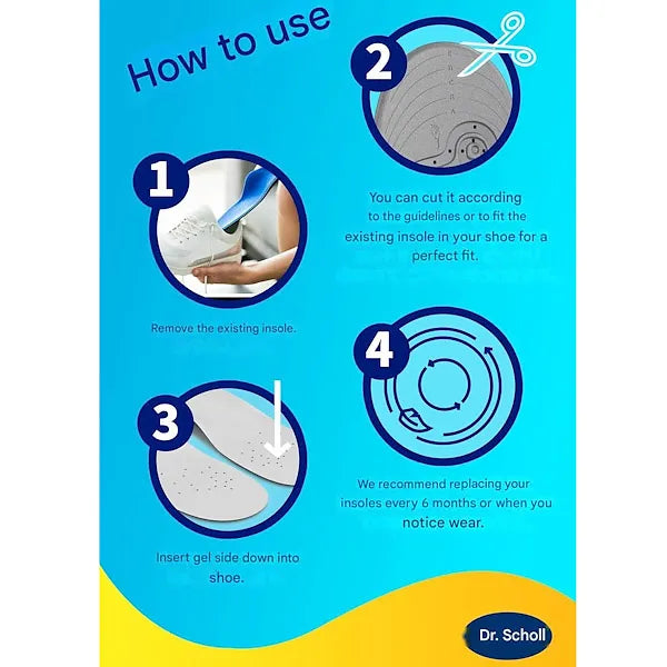 Dr. Scholl's GelActiv™ Work Insoles For Standing Work – Size M