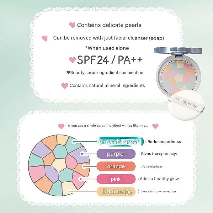Canmake Illuminating Finish Powder – Crystal Tone-Up Face Powder SPF24 PA++