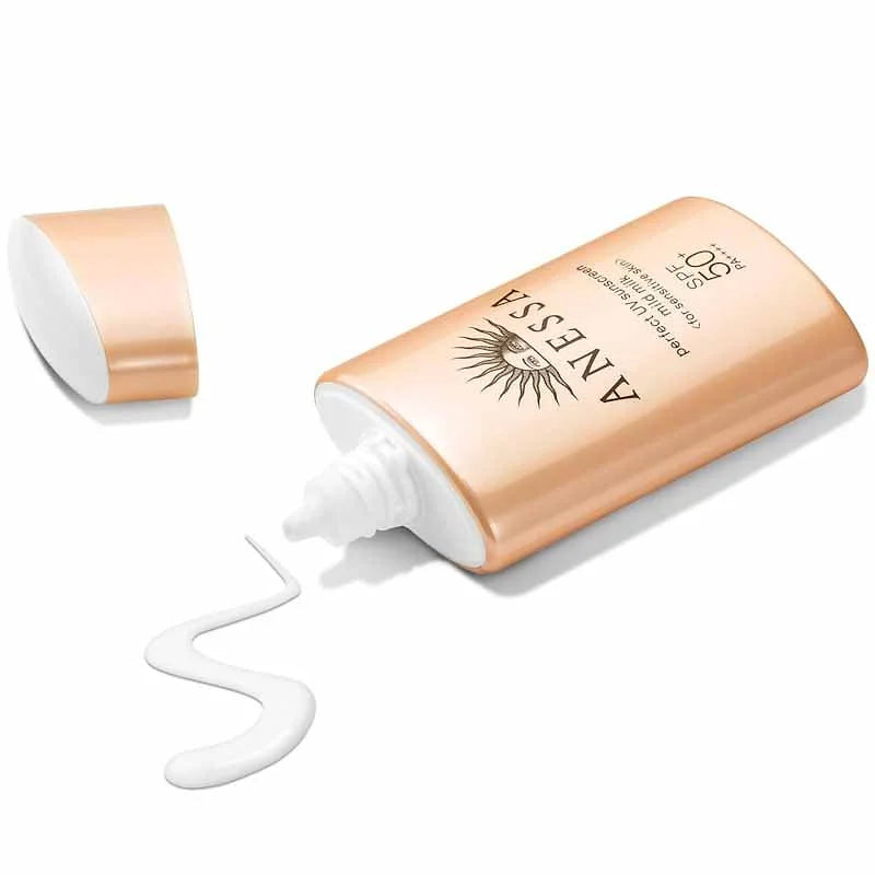 ANESSA Perfect UV Mild Milk – SPF 50+ PA++++ | Unscented | 60 mL