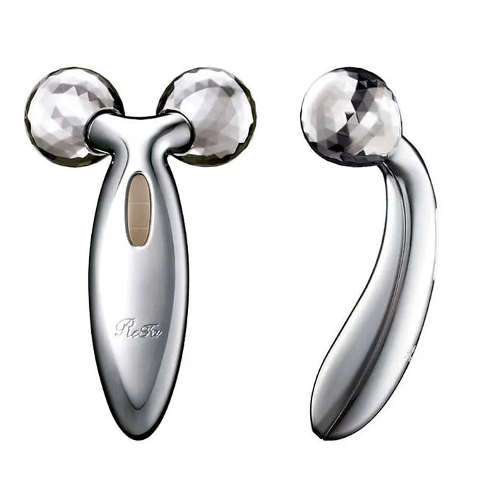 MTG ReFa CARAT FACE – Platinum Roller for Face Care (Silver)