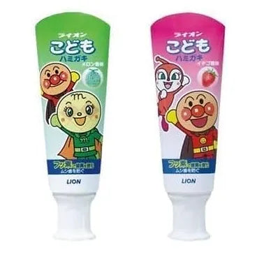Kids Toothpaste Set – Anpanman Strawberry & Melon Flavors