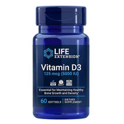 Life Extension Vitamin D3 – 5000 IU Per Capsule, 60 Capsules