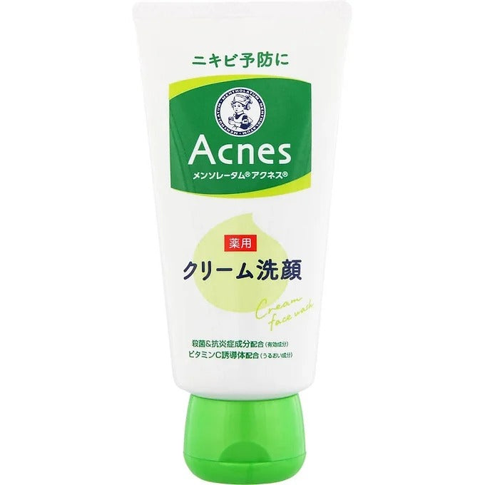 Medicinal Foam Mentholatum Acnes Medicated Face Wash Foam, Rohto, 130 g.