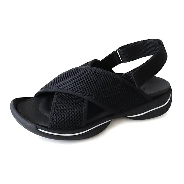 Re:getA R-3097 Mesh Cross-Belt Sandals (Women)