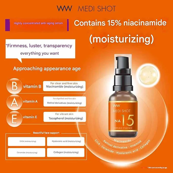 MEDI SHOT NA15 Wrinkle Concentrated Serum – 30 mL