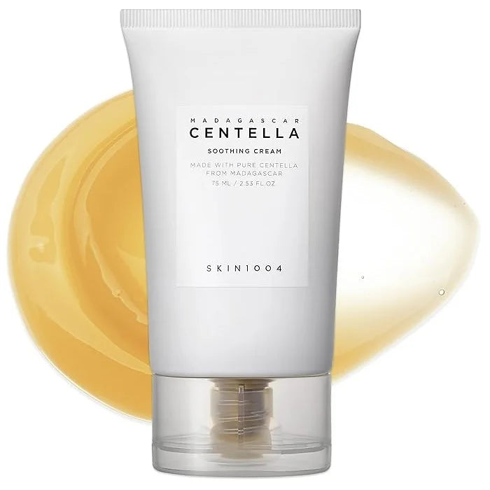 The SKIN1004 Centella Soothing Cream is a gentle, hydrating moisturizer formulated especially for sensitive, irritated, or easily dehydrated skin.