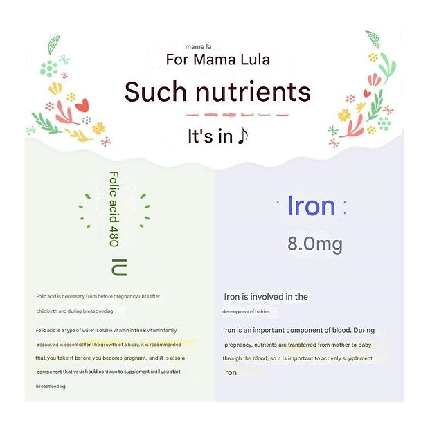 FANCL Mama Lula Folic Acid & Iron Plus, 30 Day Supplement