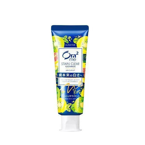 Sunstar Japan Ora2 me Toothpaste, Fresh Kiwi Mint / Sakura Mint, 130g