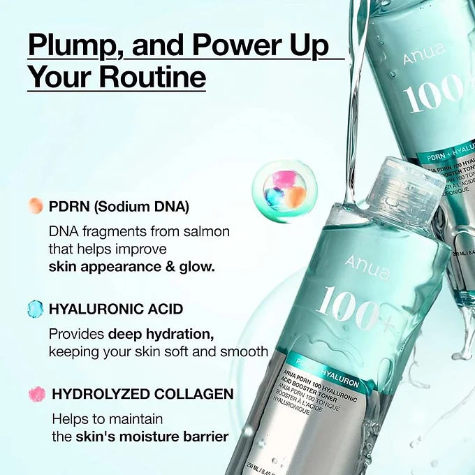 ANUA PDRN100 Hyaluronic Acid Booster Toner 8.5 fl oz (250 ml)