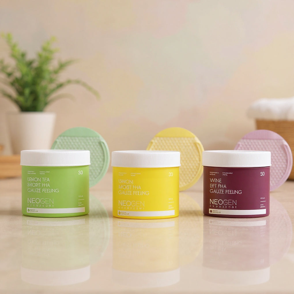 NEOGEN Dermalogy PHA Gauze Peeling Pads are gentle exfoliating pads designed to smooth skin texture, refine pores, and improve overall skin clarity. 