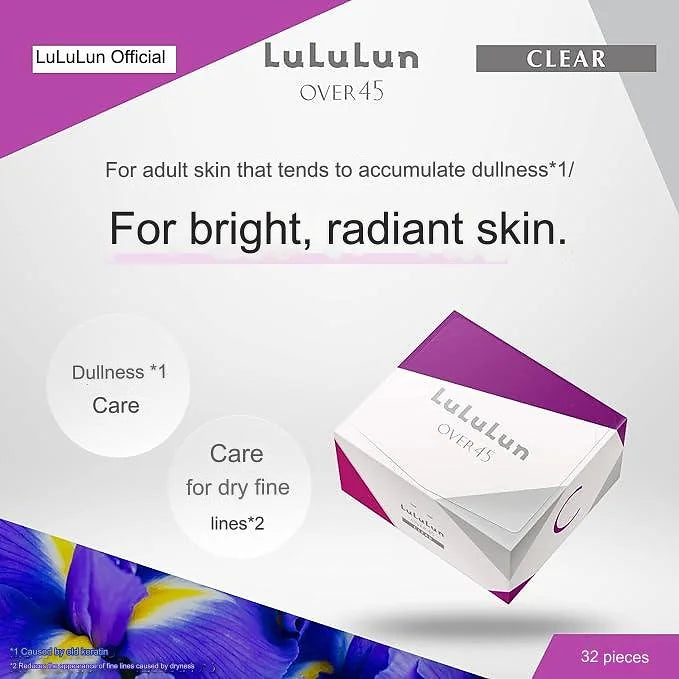 Lululun Over45 2FB Face Mask (Brightening and Moisturizing), 32 Sheets