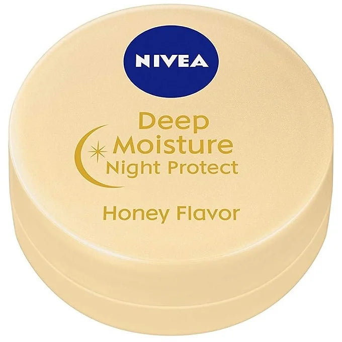 Nivea Deep Moisture Night Protect Honey Lip Balm (0.2 oz / 7 g)