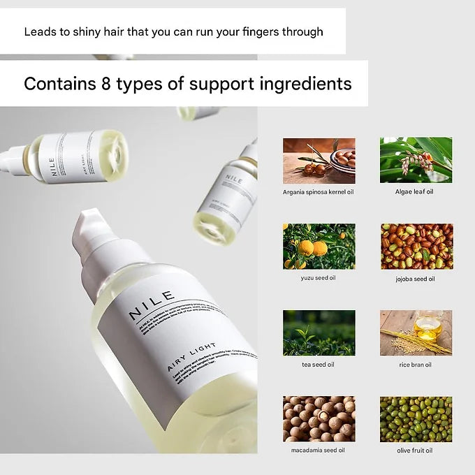 NILE Men's Hair Oil Non-Rinse Treatment (95 ml, Airy Light Apple Flower)