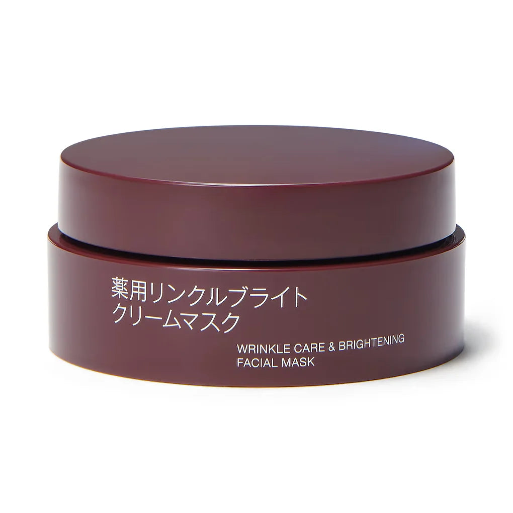 This medicated cream mask from Muji’s Wrinkle Bright skincare series is formulated with 100% naturally derived ingredients* to target signs of aging such as wrinkles, dryness, and dark spots.