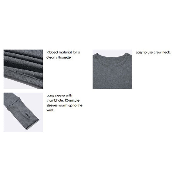 G Warm Rib Crew Neck T-Shirt (Extra Long Sleeve) 358044 Japan best brand