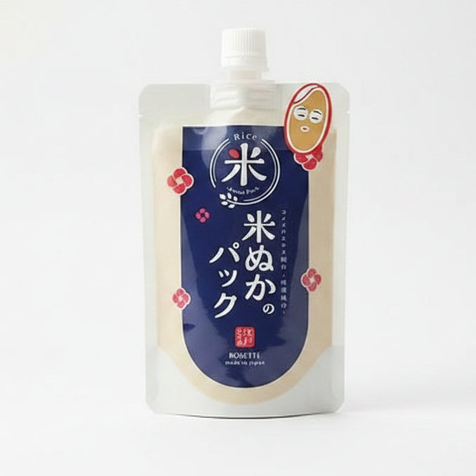 Rosette Edo Kosume Rice Bran Pack is a wash-off facial pack inspired by traditional Japanese rice bran beauty care.