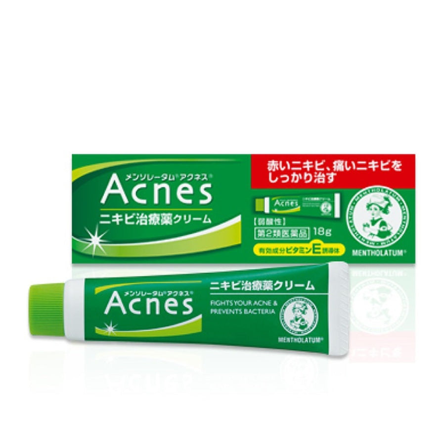 Rohto Mentholatum Acnes Treatment Cream, Anti-Acne Cream, 18 g