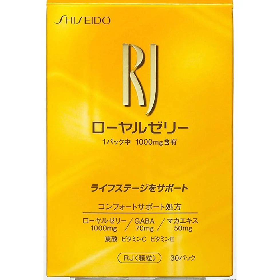 Shiseido RJ Royal JellyThis supplement from Shiseido is an edible royal jelly product designed to support overall health, energy, and beauty from within.