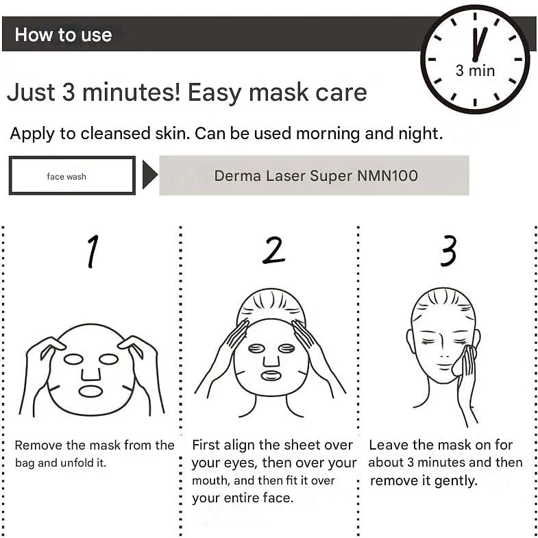 Derma Laser Super Glutathione 100 Mask – Pack of 7