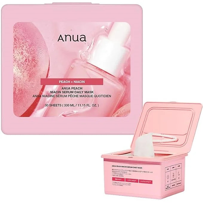 ANUA Peach Niacin Serum Daily Mask Pack (30 Sheets)