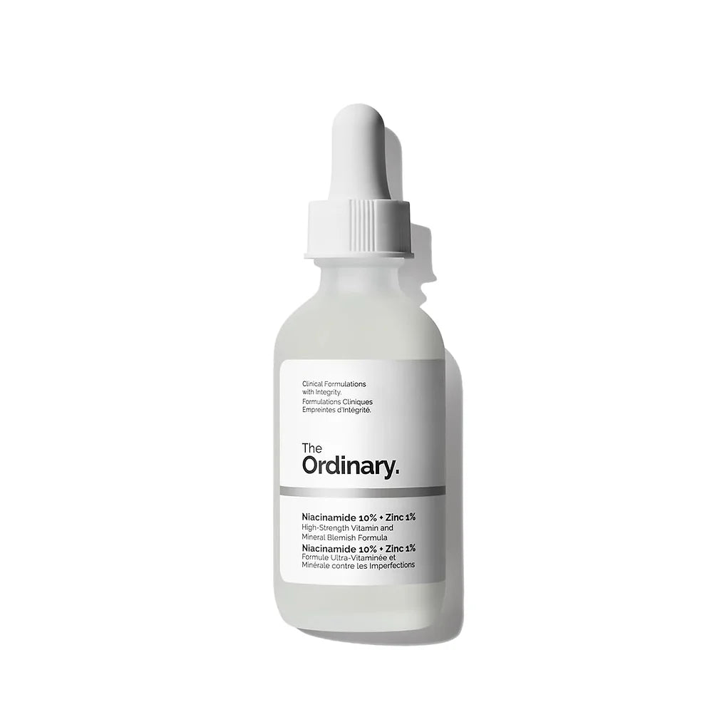 The Ordinary Niacinamide 10% + Zinc 1% Face Serum (60 ml) is a lightweight, water-based serum designed to improve skin clarity, balance oil production, and refine the appearance of pores.