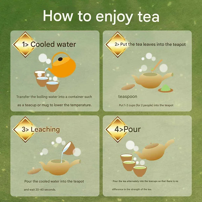 Ureshinoen Tea Leaf Set – 100% Saga Prefecture Green Tea 2 Bags x 100g