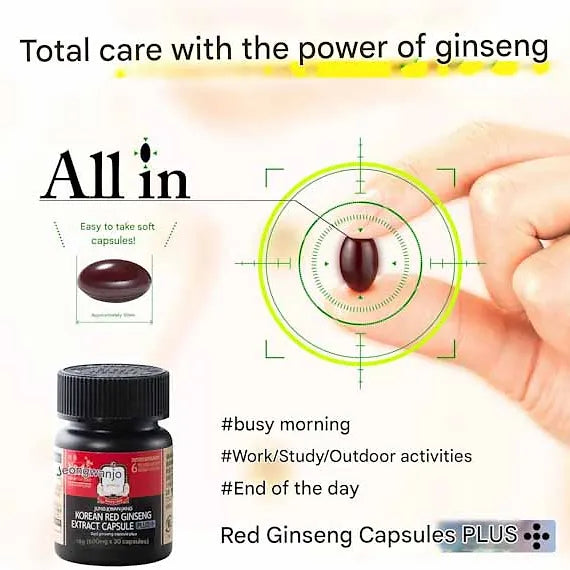 Jongganjang Red Ginseng Capsule Plus – 30 Capsules