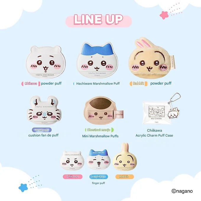 MilleFée Chiikawa Makeup Puff Complete Box