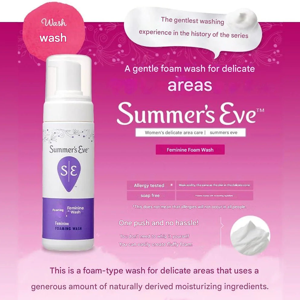 Summer's Eve Feminine Foam Wash Body Soap 150ml