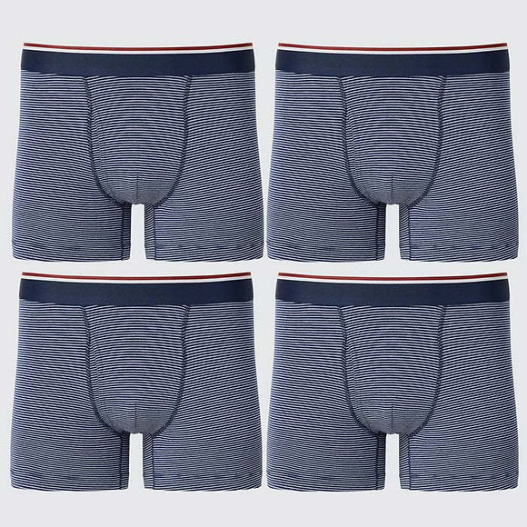 U Cotton Boxer Briefs (With Front Opening) 479497 Japan best brand