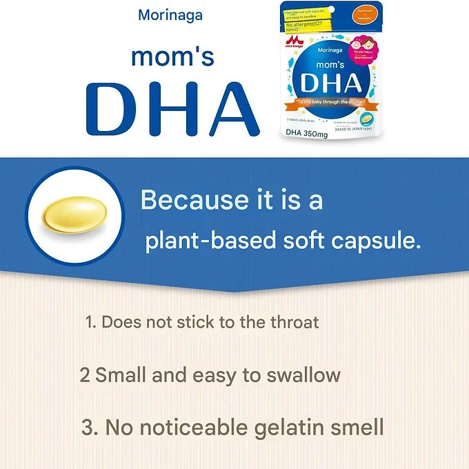 Morinaga Mom's DHA 90 Capsules (Approx. 30 Day Supply), Pregnancy to Nursing