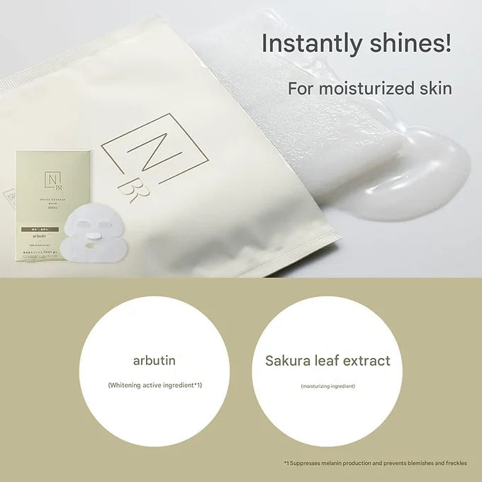 N organic Bright White Melanolic Essence Mask [4 Sheets] – Whitening