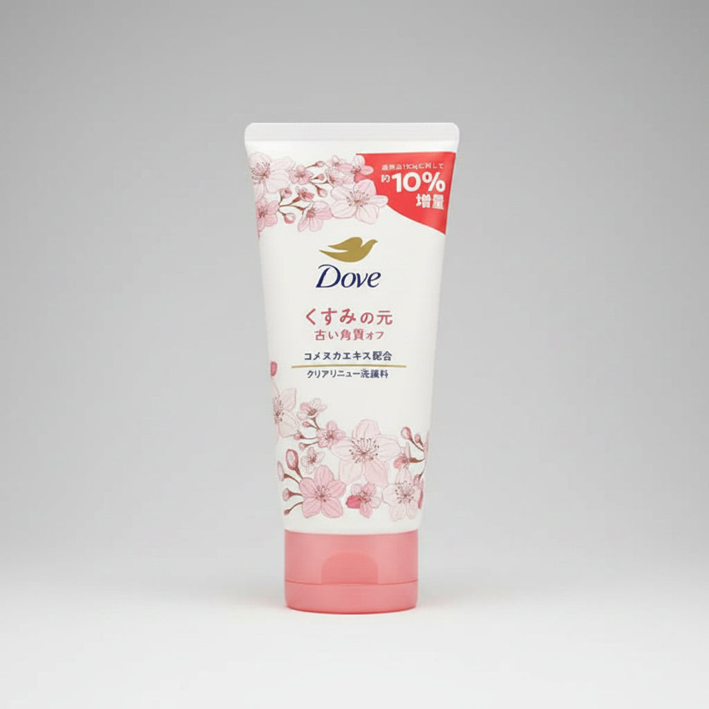Dove Clear Renew Face Wash with Sakura & Rice Bran, 130g