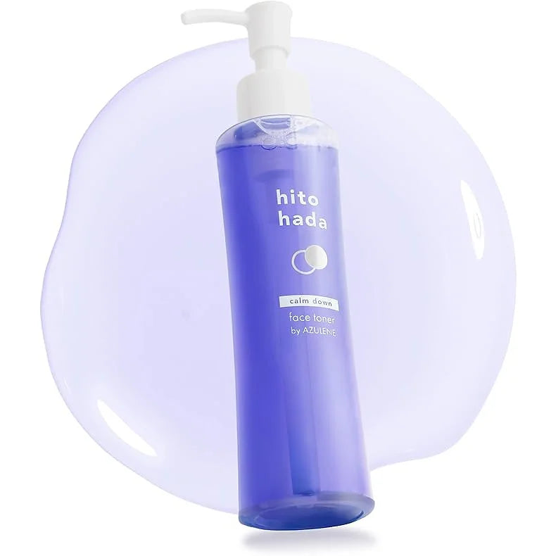 The Hitohada Calming Down Toner Lotion (150 ml) is a gentle skincare toner designed to soothe sensitive and acne-prone skin while restoring moisture balance.