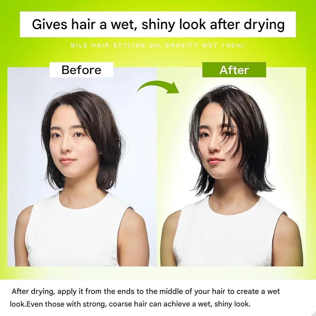 NILE Styling Oil Hair Oil Wet Hair Wet Gravity Wet (CALIFORNIA Scent)
