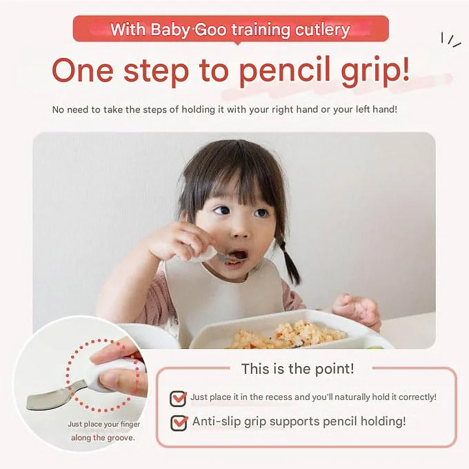 BabyGoo Baby Spoon & Fork Set | Recommended by Montessori Nursery Teachers