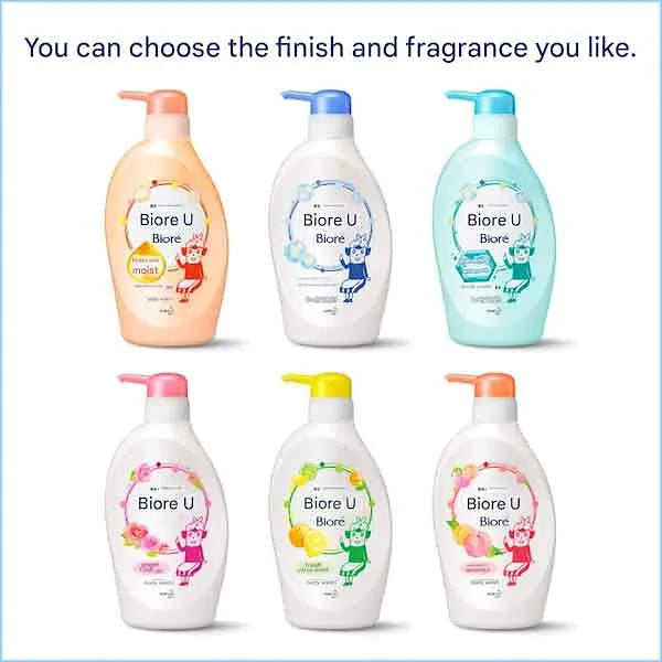 Biore U Plain Body Wash Pump 480ml – Orchid Scent