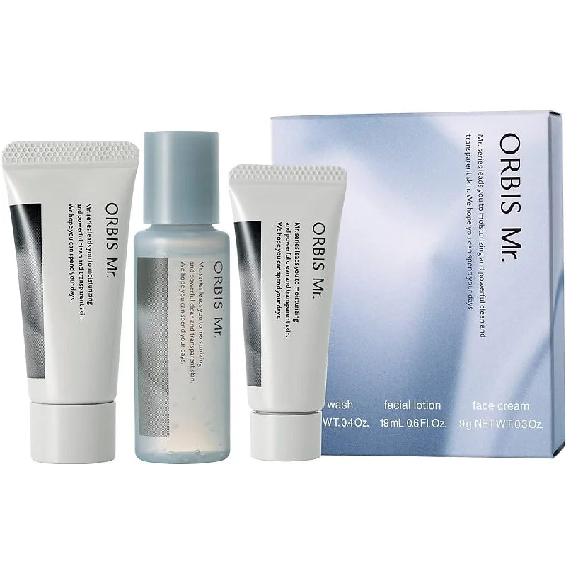 [Quasi-Drug] Mr. Orbis Trial SetExperience the ORBIS Mr. Quasi-Drug Men’s Skincare Trial Set, a scientifically formulated 3-step care system designed to cleanse, hydrate, and protect men’s skin.