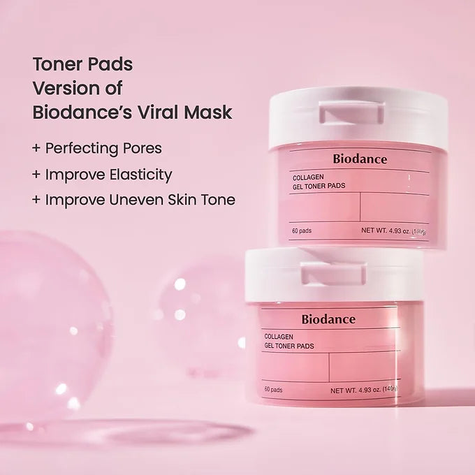 BioDance Collagen Gel Toner Pads (60 Sheets)