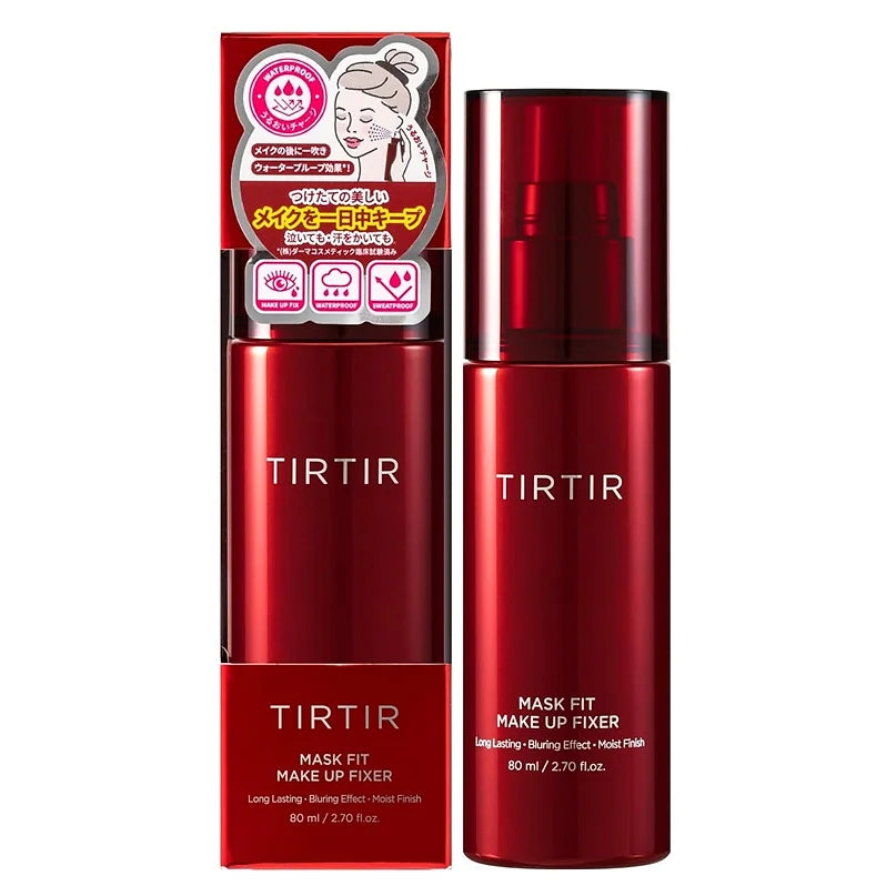 Keep your makeup flawless all day with the TIRTIR Mask Fit Make-Up Fixer — a powerful setting spray that locks in your makeup for up to 24 hours while providing lightweight hydration.