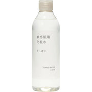MUJI Lotion for Sensitive Skin is a gentle, refreshing lotion designed to hydrate and calm sensitive skin without irritation.