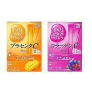 Supplement Jelly Set – 1-Month Collagen C + 1-Month Placenta C (31 Sticks Each)
