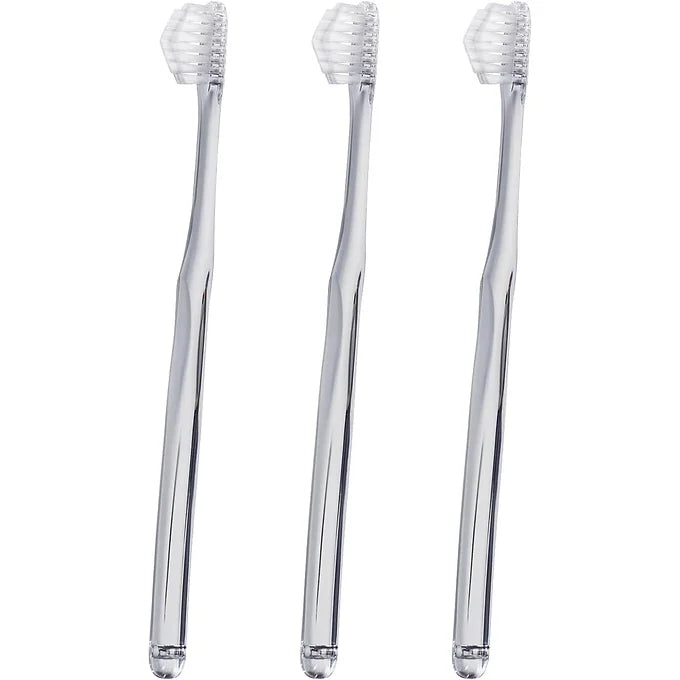 Miracle Toothbrush Clear/Brown 3-Piece Set