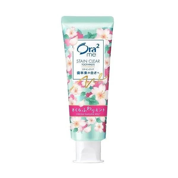 Sunstar Japan Ora2 me Toothpaste, Fresh Kiwi Mint / Sakura Mint, 130g