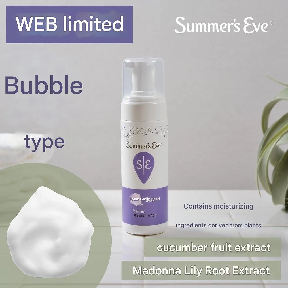 Summer's Eve Feminine Foam Wash Body Soap 150ml