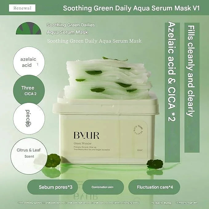ByUR Green Wonder Daily Mask (30 Sheet Masks)