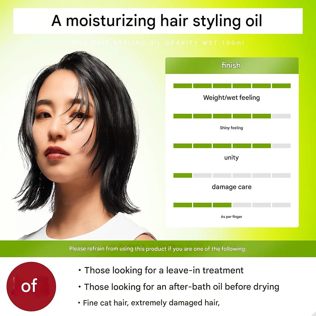 NILE Styling Oil Hair Oil Wet Hair Wet Gravity Wet (CALIFORNIA Scent)