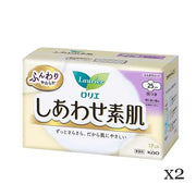 Laurier Shiawase Bare Skin Day Pads 25 cm – 34 pcs (2 Packs)